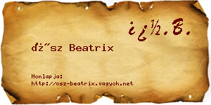 Ősz Beatrix névjegykártya